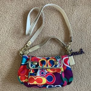 ✅SOLD✅EUC Coach Poppy Groovy Multicolor Swing/crossbody shoulder bag